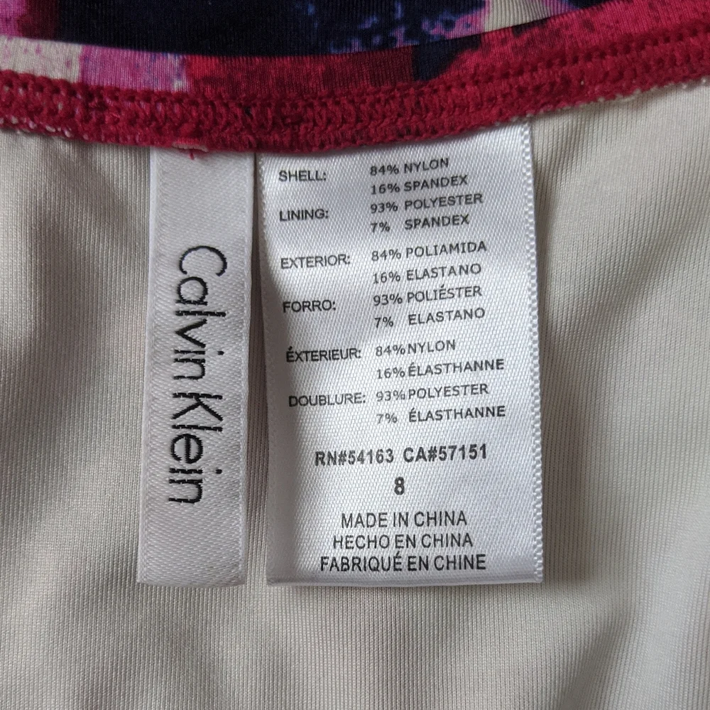 Calvin Klein Poppy Bandeau Maillot Swimsuit